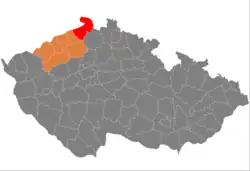 Lage des Okres Děčín