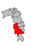 Lage des Kantons Conflans-en-Jarnisy im Arrondissement Briey