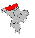 Lage des Kantons Coussey innerhalb des Arrondissements Neufchâteau