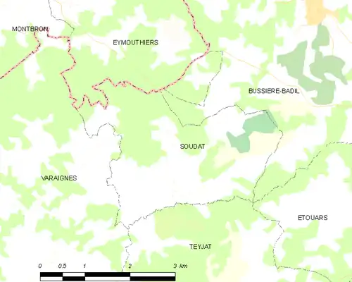 Lagekarte von Soudat