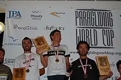Podium beim Superfinal 2014: Sieger: Maxime Pinot (FRA), 2.: Honorin Hamard (FRA), 3.: Julien Wirtz (FRA)