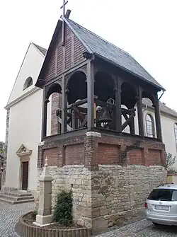 Glockenhaus der Kirche St. Martin in Mertendorf