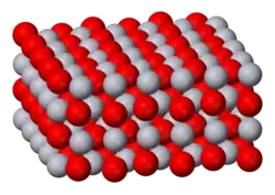Struktur von Quecksilber(II)-oxid