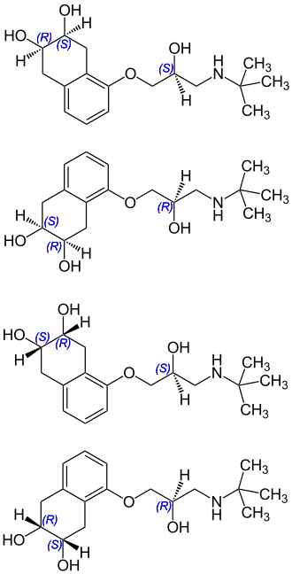 Strukturformel von Nadolol
