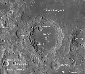 Neper und Umgebung (LROC-WAC)