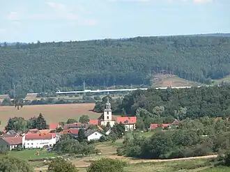 Alter Ortskern von Westen