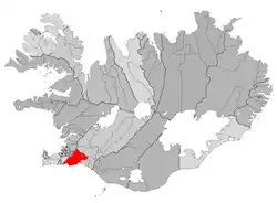 Lage von Gemeinde Ölfus