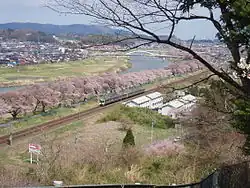 Streckenabschnitt bei Funaoka