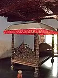 Padmanabhapuram Palast, Schlafgemach des Raja