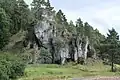 Der Langerstein am nördlichen Ende des Paradiestals