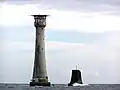 Eddystone-Leuchtturm und der Rest von Smeatons Turm