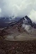 Anstieg von der Schutzhütte zum Kraterrand