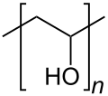 Strukturformel Polyvinylalkohol