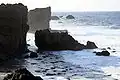 Punta de Arenas Blancas, Steilküste