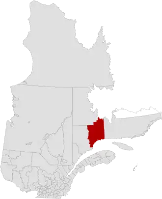 Lage der MRC Sept-Rivières