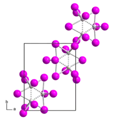 Kristallstruktur von Rhenium(III)-iodid