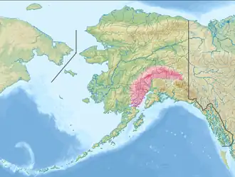 Alaskakette (rot hervorgehoben)
