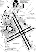 Vierfache Kreuzung der Bahnen (San Francisco International Airport, USA)