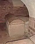 Sarkophag der Tochter Mathilde († 1034), Saliergruft, Wormser Dom