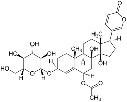 Strukturformel von Scillirosid