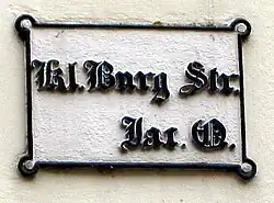 Die Ostseite der Kl. Burg Str. im [Jac.]obi [Q.]uartier