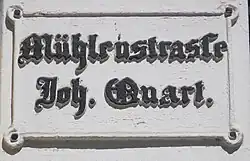 Die Ostseite der Mühlenstraße im [Joh.]annis [Quart.]ier