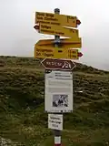 Blick auf die Passhöhe nach Westen