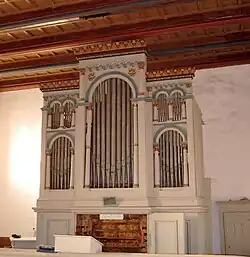Neoromanischer Prospekt (1873) in Steinbach (Bad Bibra), Margaretenkirche