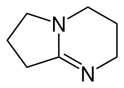 Strukturformel von 1,5-Diazabicyclo[4.3.0]non-5-en (DBN)