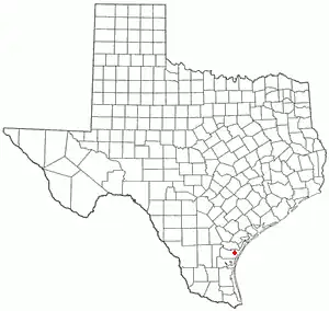 Lage von Corpus Christi in Texas