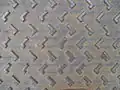 Gleiche Grundelemente in regelmäßiger Anordnung bei einem Riffelblech.