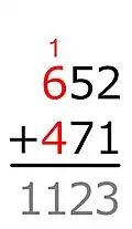 1+6+4=11