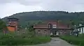 Wasserturm und Lokschuppen von Süden