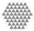 Triangular Chess: Züge der Bauern