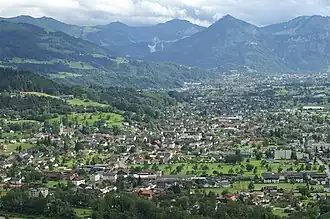 Wolfurt von Norden gesehen