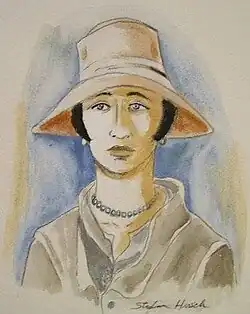 Woman Portrait, Wasserfarben, 1940
