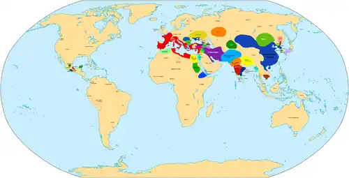 Globale territoriale Situation 50 v.&nbsp;Chr.