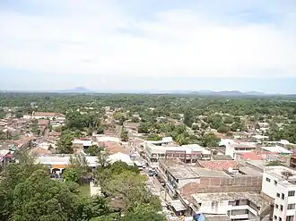 Stadtzentrum Hintergrund Chichontepec