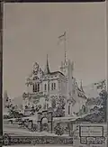 Erstes Haus der Burschenschaft Alemannia Stuttgart, mit Ernst Förster
