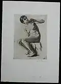 Susanna beim Bade, 1919, mit Kommentar Franz v. Stuck