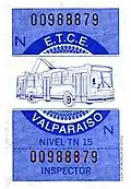 Trolleybusticket aus den 1980er Jahren