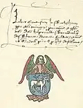 Exlibris für Hildebrand Brandenburg, um 1480