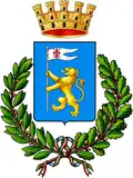 Figline Valdarno, Florenz, Toskana Lilie im Banner (Fahne)