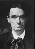 Rudolf Steiner während einer Vision, Foto, 1907