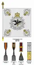 Fahne des II.&nbsp;Bataillons ab 1900