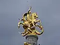 Der Heilige Georg kämpft mit dem Drachen