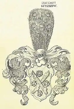 Stammwappen der Grafen von Gützkow nach Siebmacher 1894