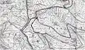 Karte des Grenzverlaufs an den Hirschhornklippen 1910