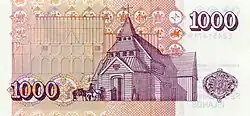1000 Kronen Rückseite
