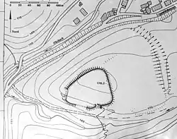 Lageplan der Wallburg